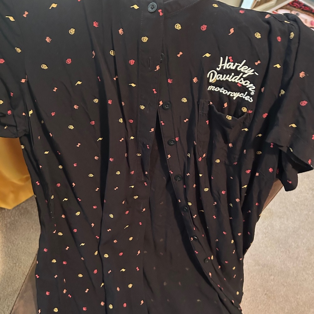 Harley Davidson button up